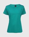 596661038 camiseta básica plus size feminina decote redondo verde g2 d6f