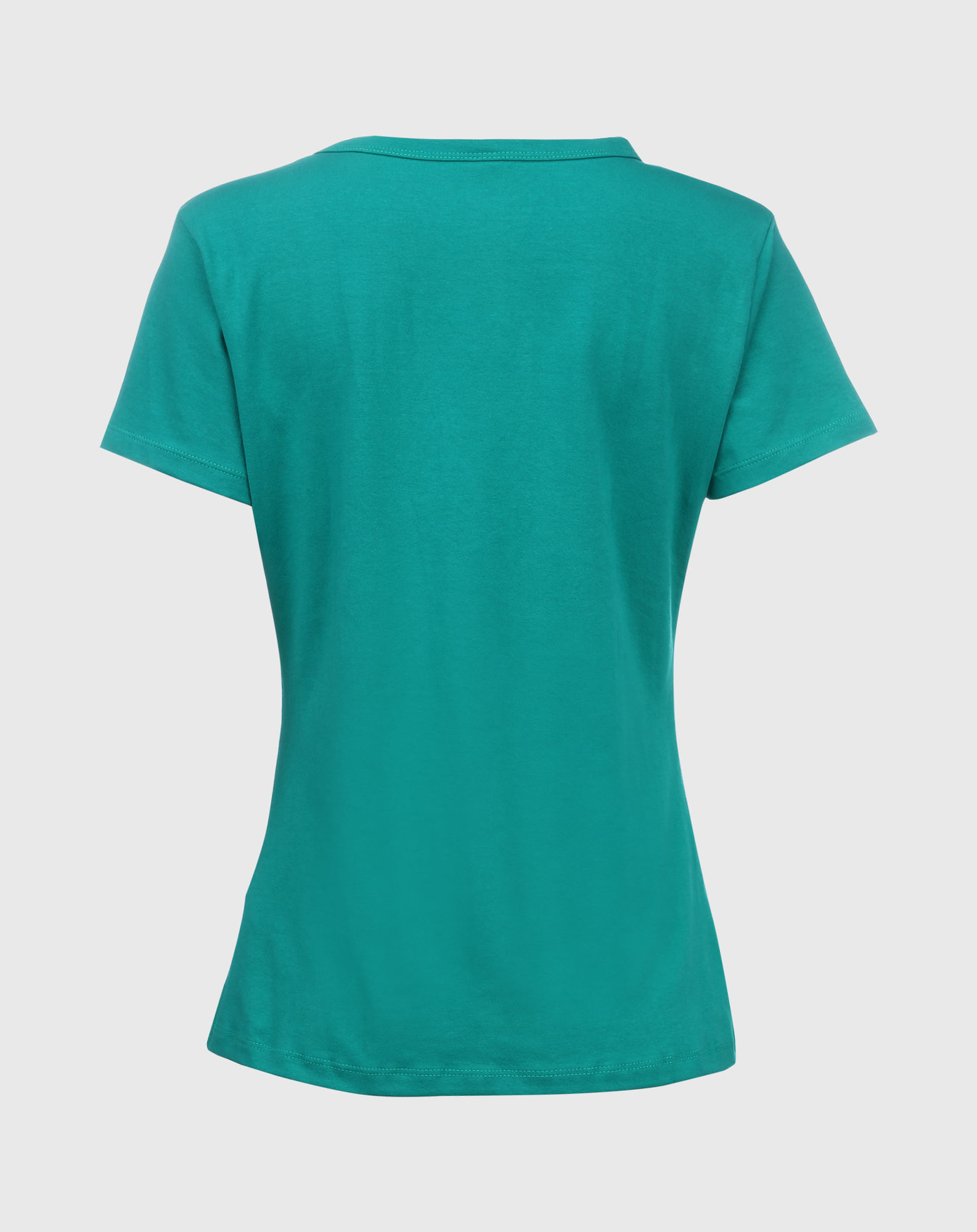 596661038 camiseta básica plus size feminina decote redondo verde g2 c4d