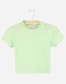 672873013 camiseta cropped infantil menina canelada verde 4 c90