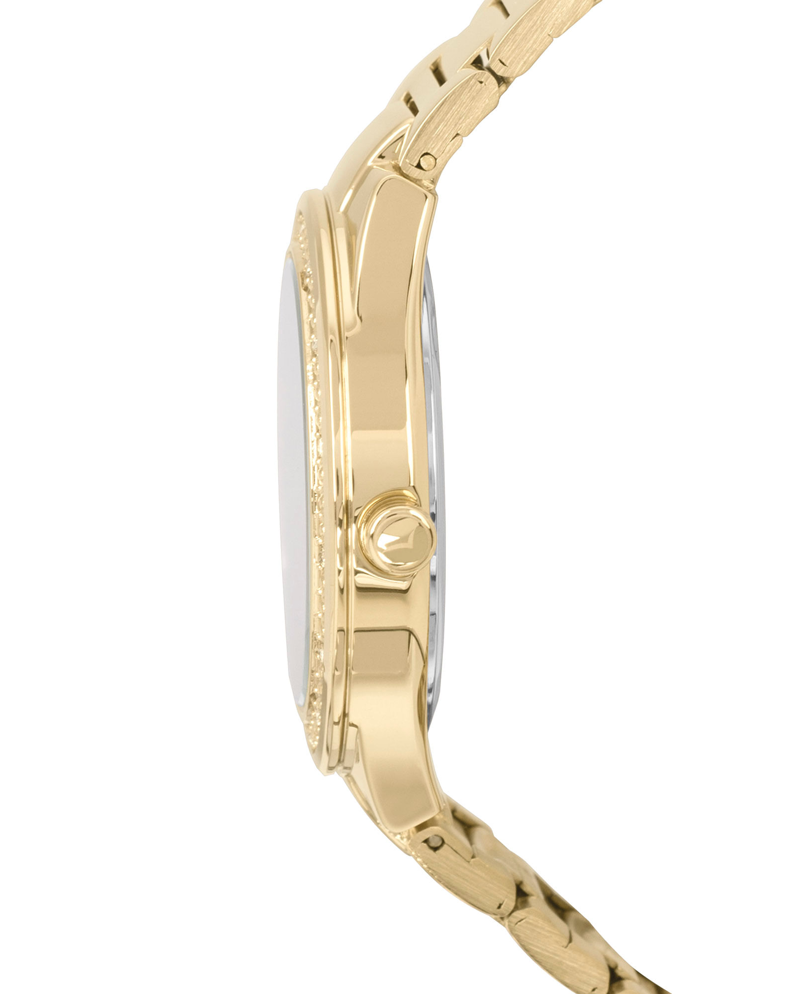 701757001 kit relógio feminino condor + brinco e colar dourado u 911
