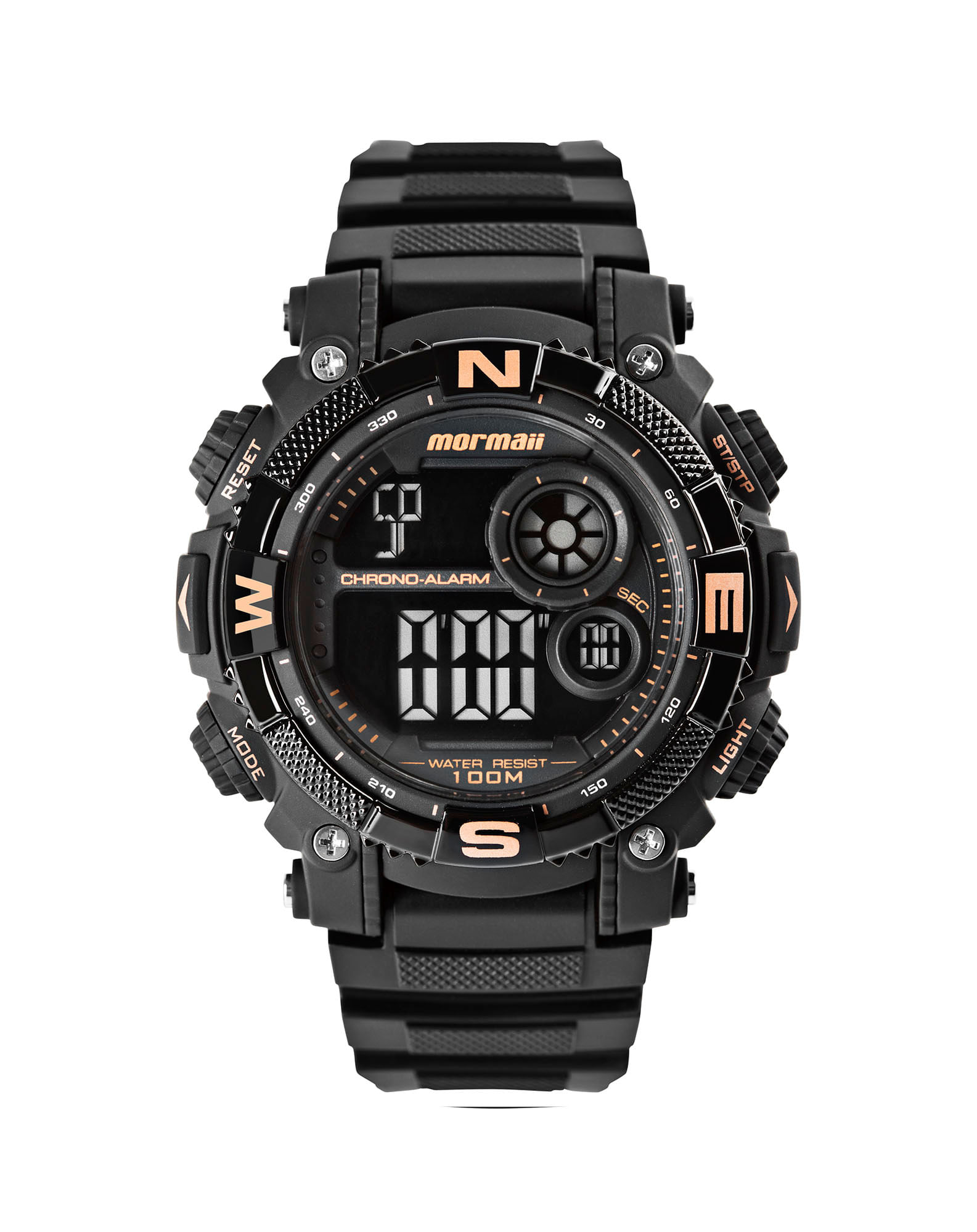 675028001 relógio masculino digital acqua action mormaii preto u 333