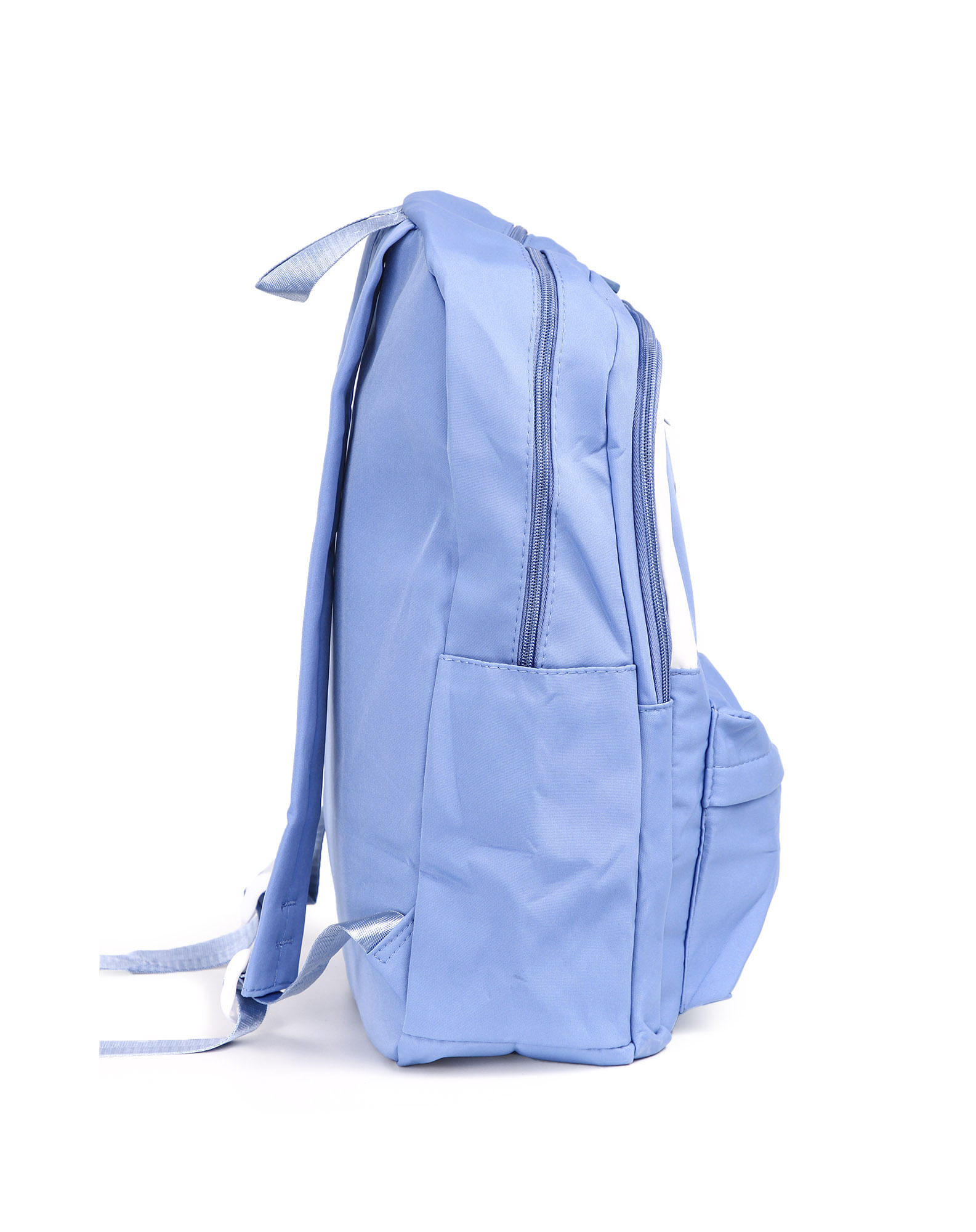 701421001 mochila de costas feminina nylon + chaveiro azul u 2df