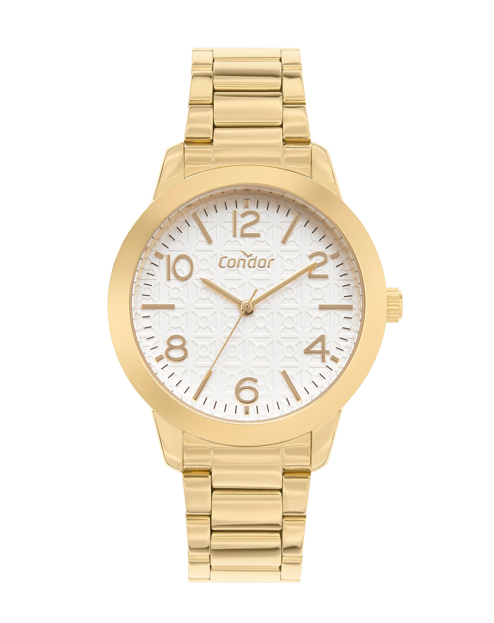 613027001 kit relógio feminino condor analógico dourado + pulseira sortidos u 4bd