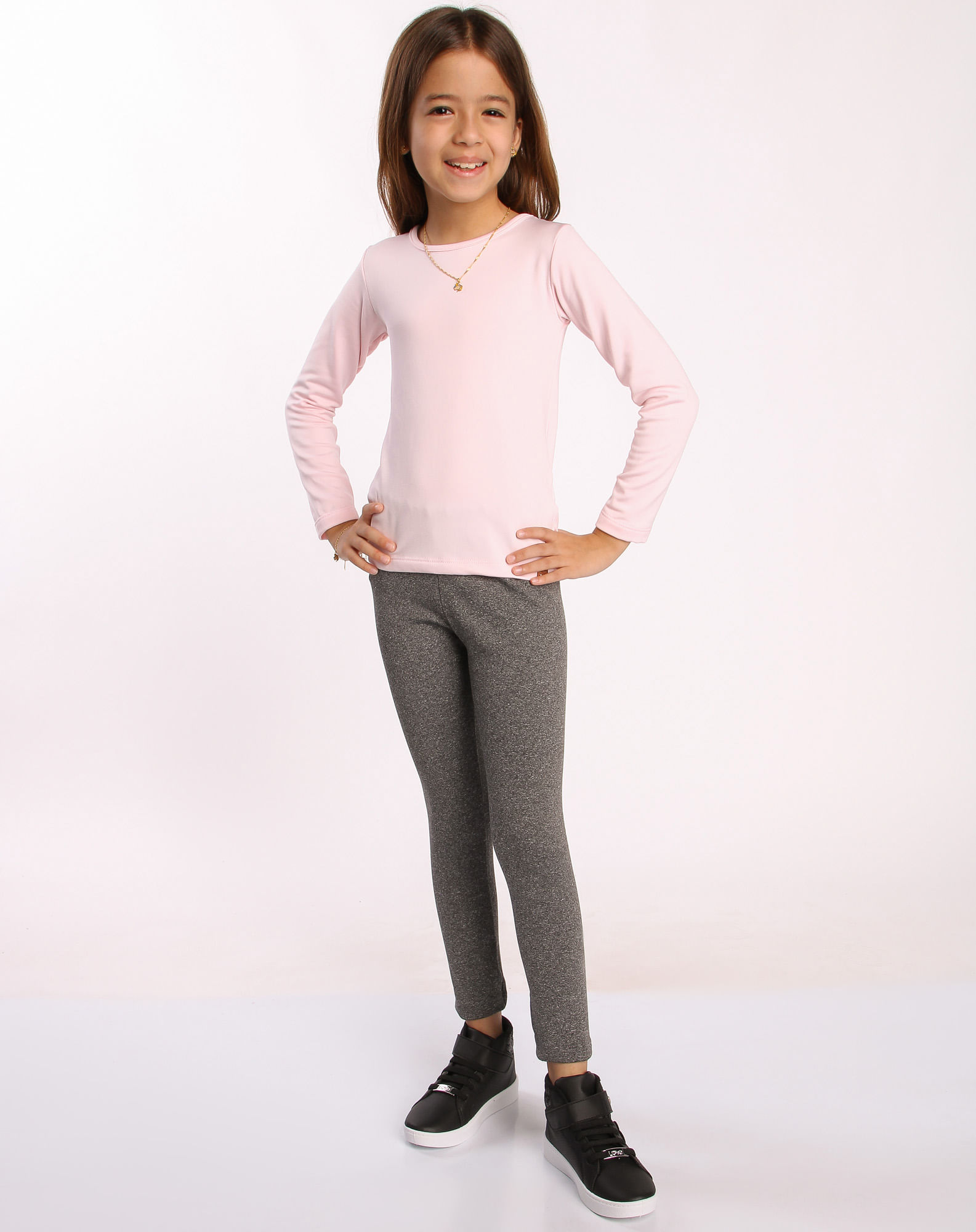 Fashion calça leggin infantil