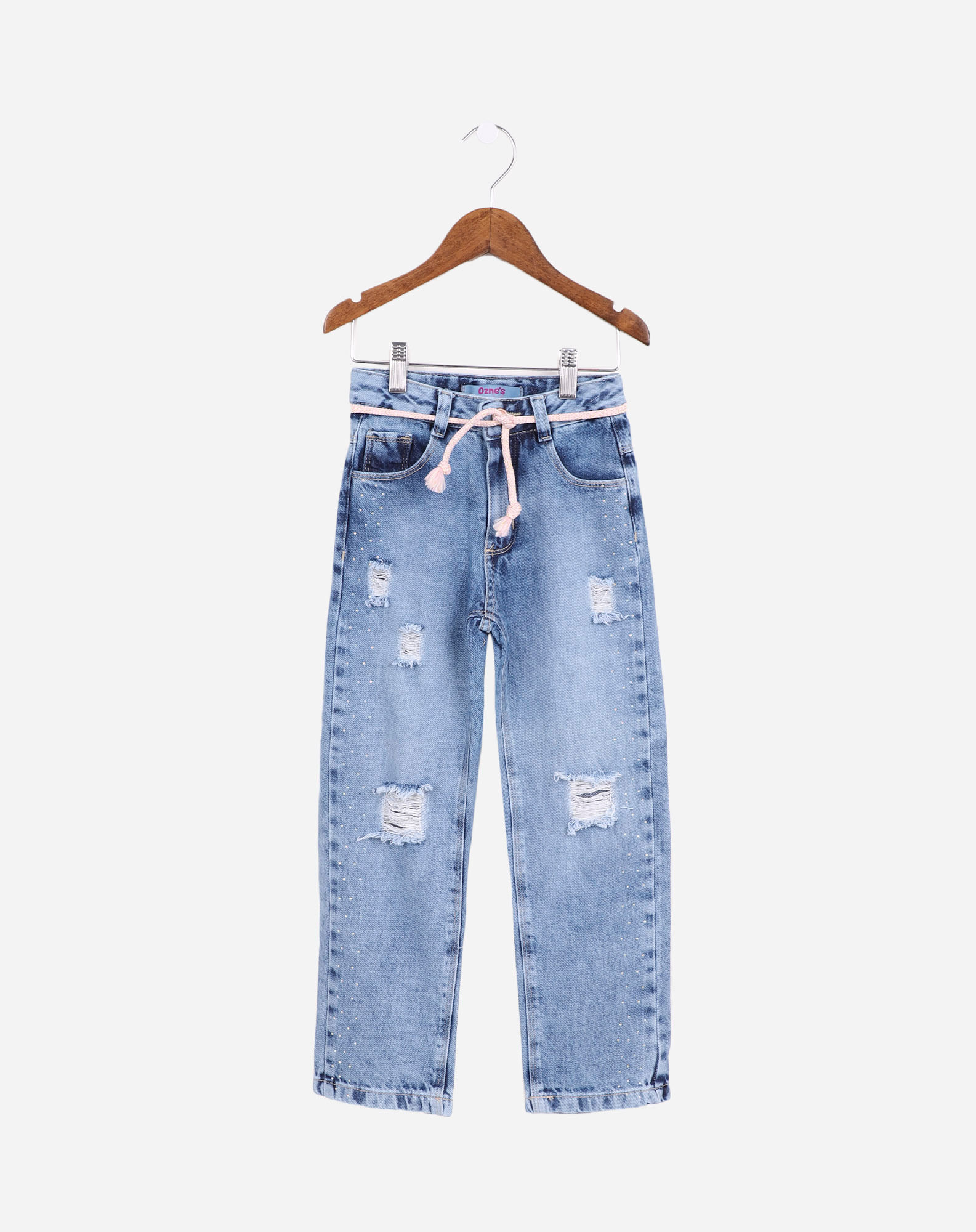 Calça jeans infantil fashion feminina 4 anos